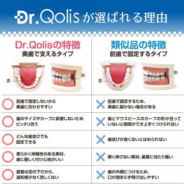 『Dr.Qolis』マウスピース/ナイトガード【歯ぎしり/食いしばり】歯が痛い/顎痛い/頭痛×メチャクチャ快適&おすすめ♪
