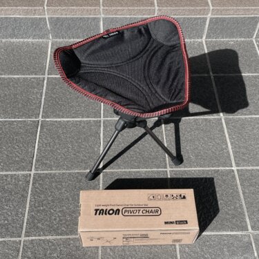 【作業用】「折りたたみ椅子×360度回転式」おすすめ×一択 「タロン/Talon TLPVC-MINI」もちろん×キャンプ/アウトドアにも♪